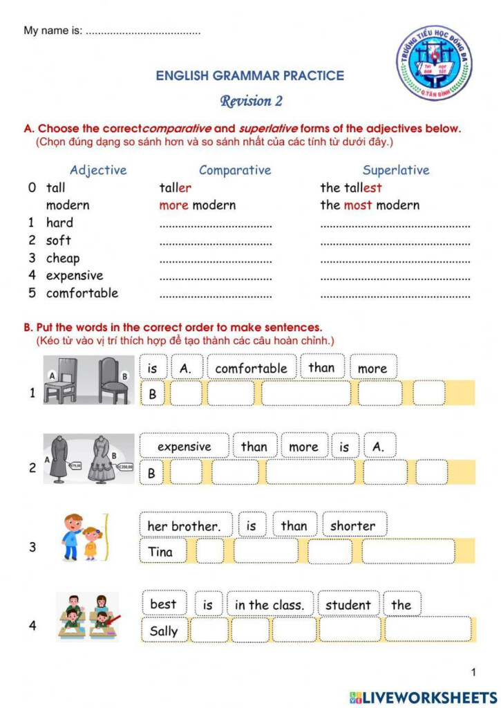 Grade 5 English Grammar Practice Interactive Worksheet Live 