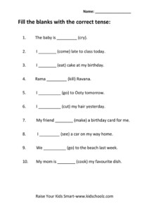 Grade 5 English Grammar Worksheet Kidschoolz Worksheets Library