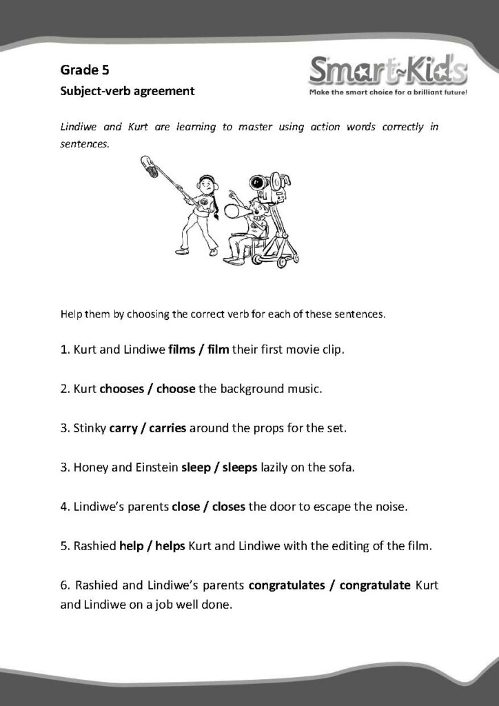 Grade 5 subject verb agreement jpg Smartkids
