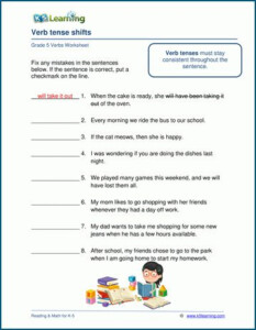 Grade 5 Verbs Worksheets K5 Learning Verb Worksheets Helping Verbs