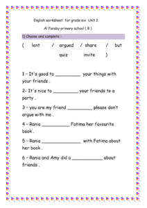 Grade 6 English Worksheet Digital Worksheets Library