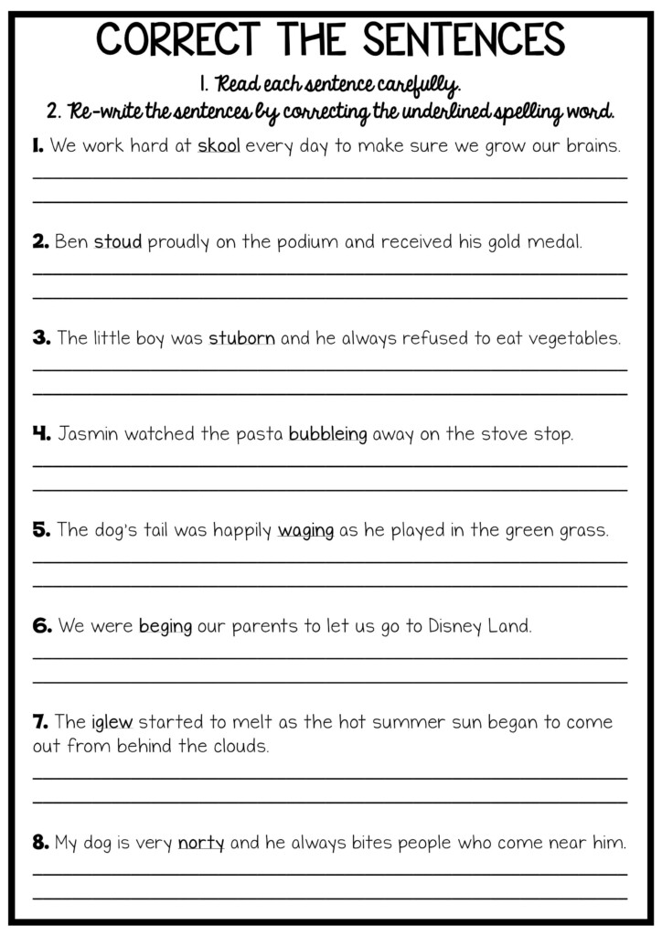 Grammar For 6Th Graders Worksheet