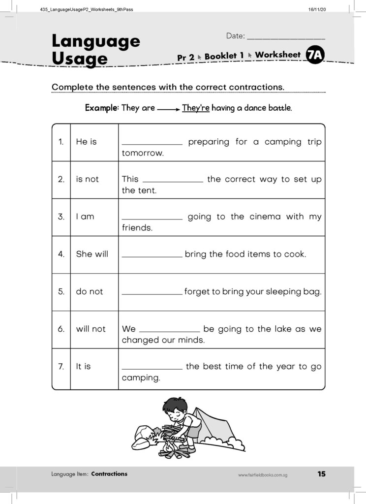Grammar For Primary 2 Pdf