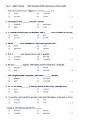 Grammar Primary 6 ESL Worksheet By Thescribbledoodle