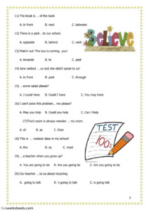 Grammar Test Worksheet Live Worksheets Worksheets Library