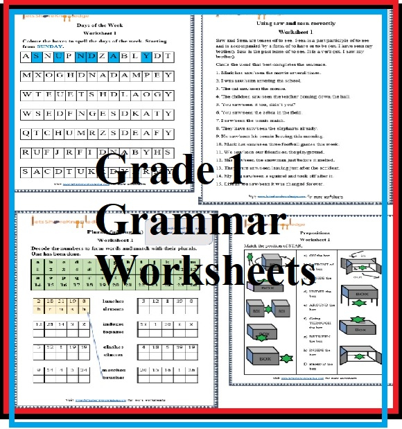 Grammar Worksheet For Grade 1