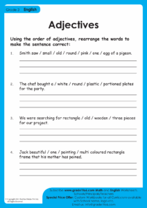 Grammar Worksheets For Grade 3 Cbse