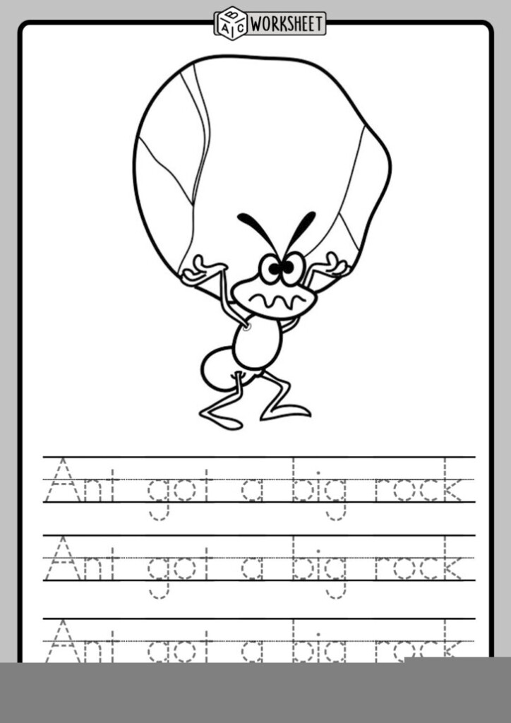 Handwriting Worksheets For 5 Year Olds ABC Worksheet 