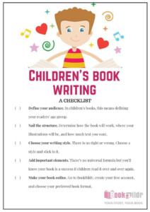 How To Create Book With Bookbildr Checklist Writing Childrens Books