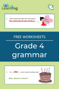 Hundreds Of New Grade 4 Grammar Worksheets K5 Learning