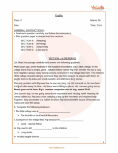 Icse Class 5 English Worksheets With Answers Icse Preposition Exercises