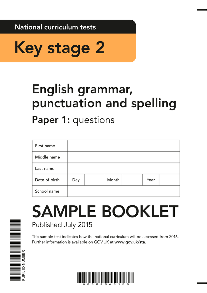 Ks2 English Grammar Worksheets