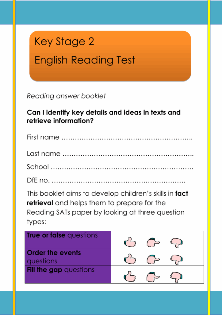 KS2 SATs English Reading Information Retrieval English Year 6