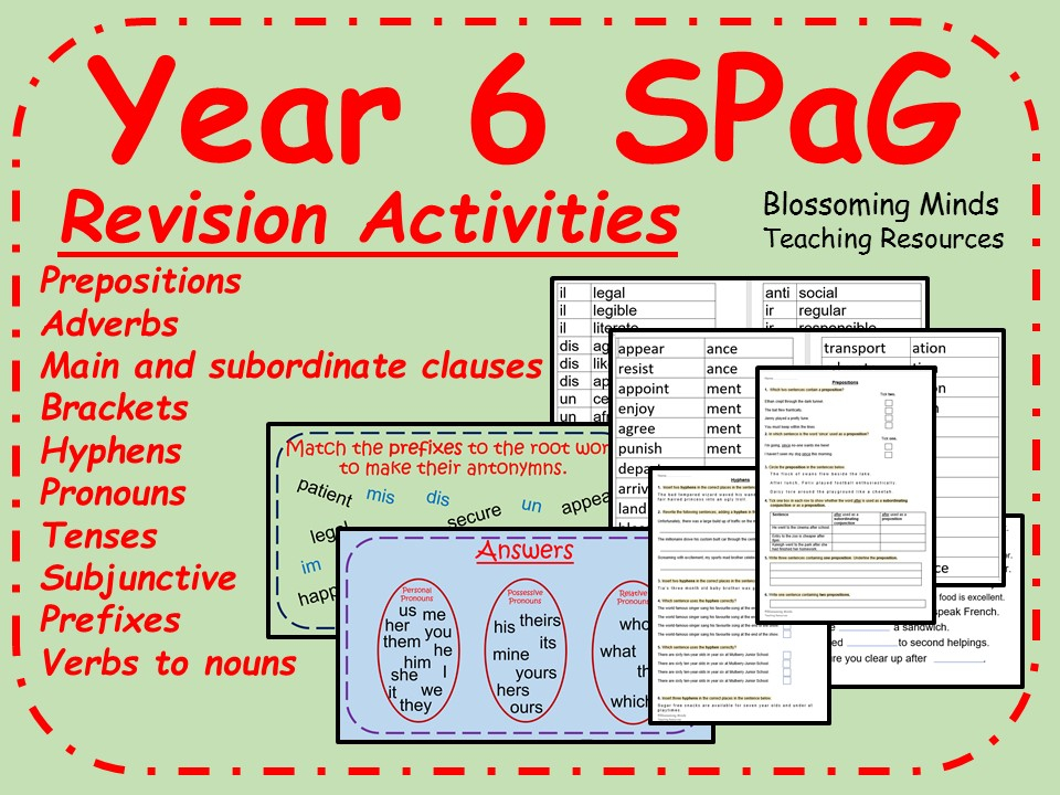 KS2 Spag Tests And Revision Year 6 Sats Tes