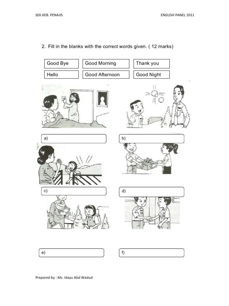 Kssr English Year 1 Worksheets 2017 Thekidsworksheet