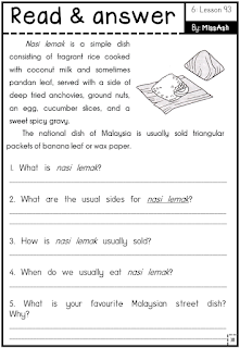 Kssr English Year 3 Worksheets Year 4 2020 Supporting Materials Based 