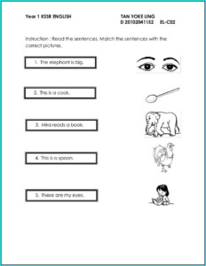 Kssr Worksheet English Year 1 Worksheet Resume Examples Vrogue
