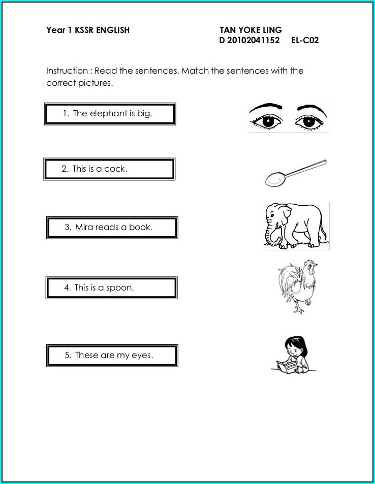 Kssr Worksheet English Year 1 Worksheet Resume Examples Vrogue