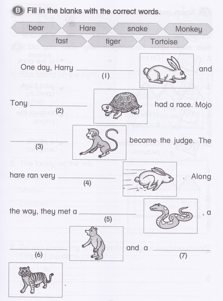 KSSR Year 1 English Exercise