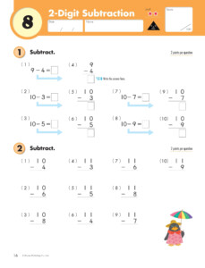 Kumon Subtraction Grade 2 Worksheets Library