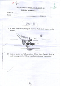 Kv Worksheets For Class 2 English Kendriya Vidyalaya Worksheets For