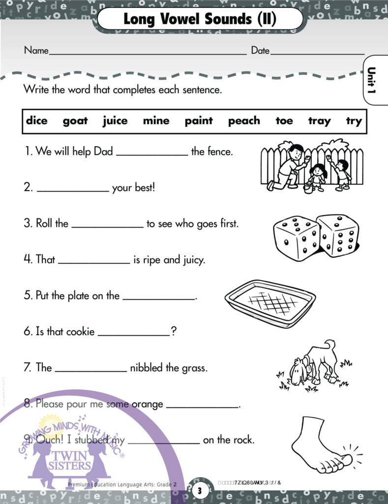 Language Arts Worksheets For Grade 2 Language Worksheets