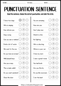 Learning Punctuation Made Easy With Free Worksheets And Flashcards