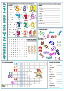 Let 39 s Have Fun With Numbers Worksheet Free ESL Printable Worksheets