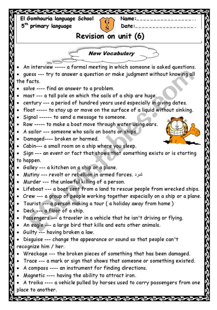 Macmillan 5th Grade ESL Worksheet By Solygibaly