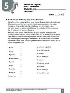 Macmillan English 5 Unit 1 Worksheet Student Macmillan english 5 