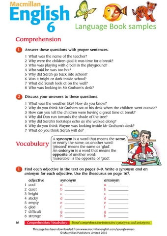 Macmillan English Language Book Unit 1 Level 6 By Macmillan Polska Sp 