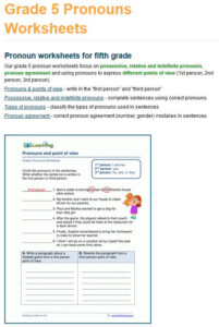 New Grade 5 Grammar Worksheets K5 Learning
