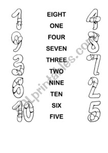 Number 1 10 ESL Worksheet By Ivy6136
