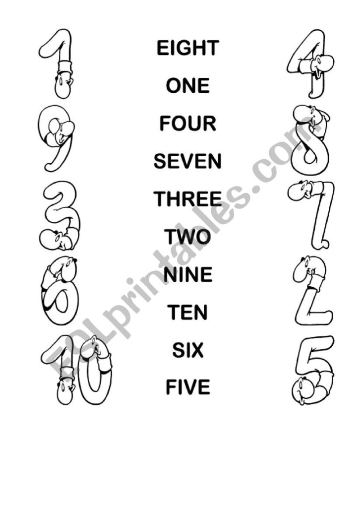 Number 1 10 ESL Worksheet By Ivy6136
