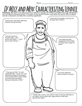 Of Mice And Men Chapter 1 Activities