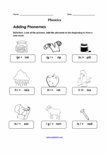 Phonics Printable Worksheets