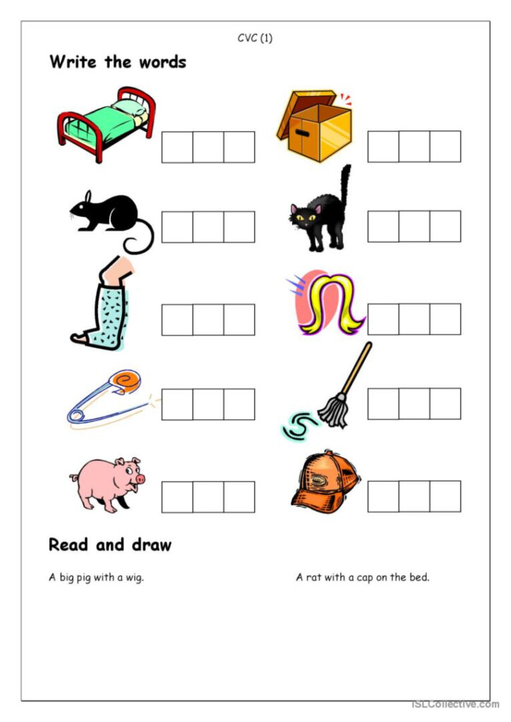 Phonics Spelling CVC 1 English ESL Worksheets Pdf Doc