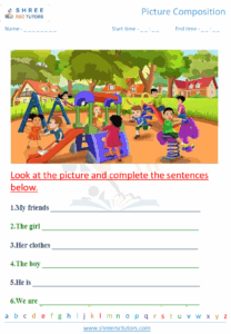 Picture Composition Worksheets For Grade 2 English Shree Rsc Tutors