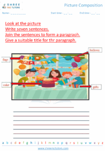 Picture Composition Worksheets For Grade 2 English Shree Rsc Tutors