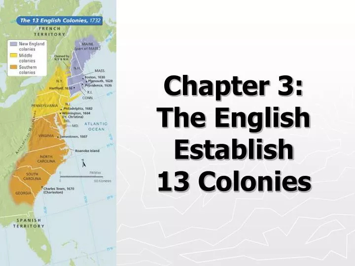 PPT Chapter 3 The English Establish 13 Colonies PowerPoint 