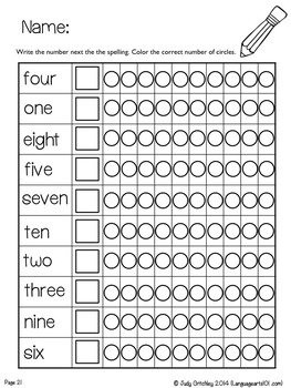 Practice The Numbers 1 10 ESL Worksheets By LanguageArts101 TPT