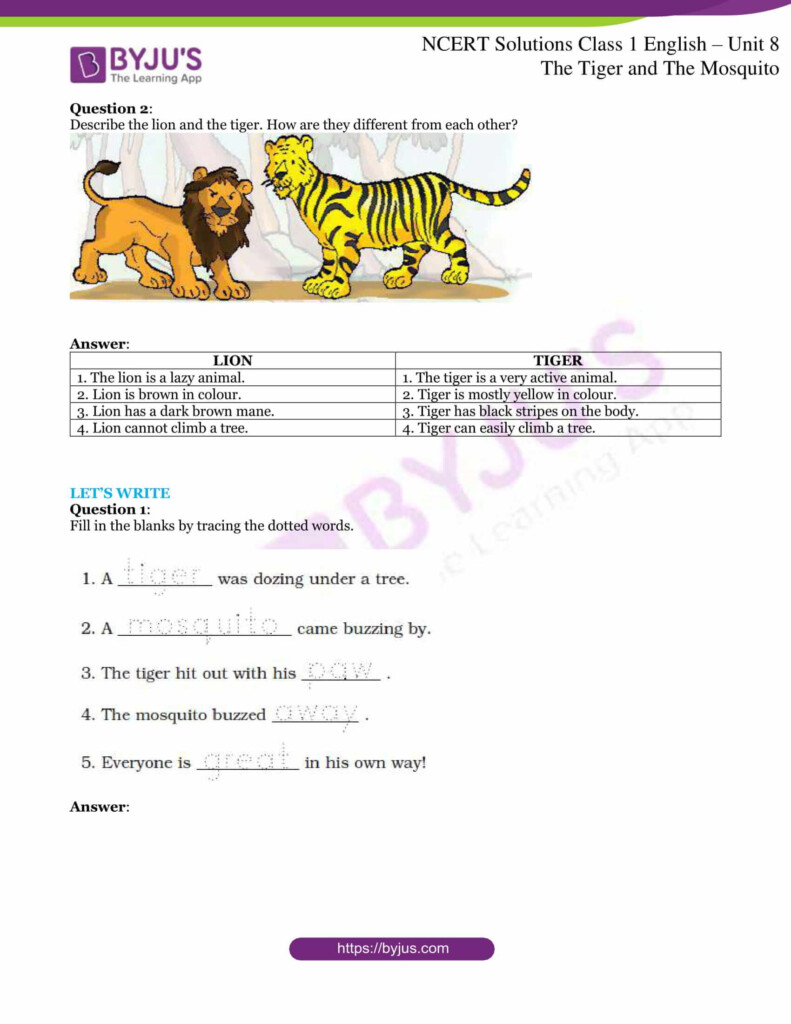Preposition Worksheet For Class 1 English Worksheet For Practice Cbse 