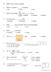 PRIMARY 1 English ESL Worksheets Pdf Doc