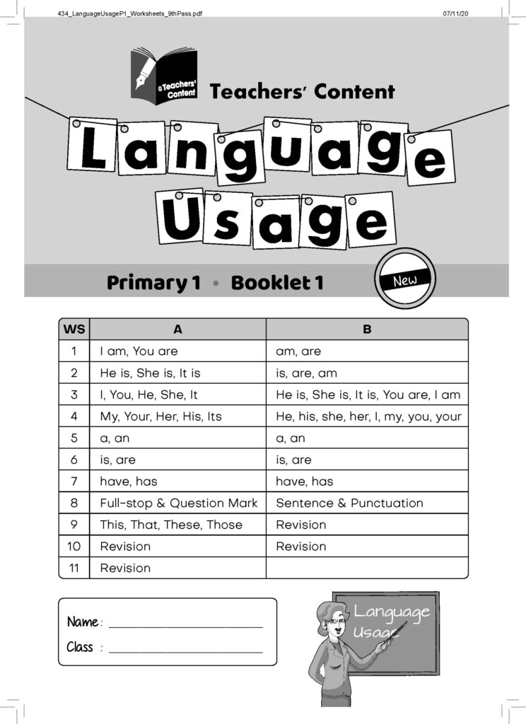 Primary 3 Language Usage English Worksheet Openschoolbag Primary 3 