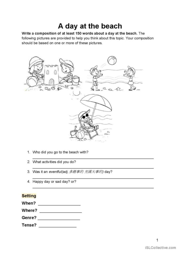 Primary Six Writing Exercise English ESL Worksheets Pdf Doc