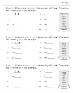 Printable Class 1 English Worksheets Free Download And Print For You