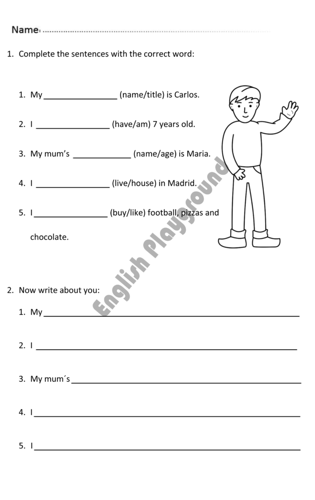 Printable English Worksheets For 7 Year Olds Albert Smith 39 s English 
