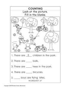 Printable Kindergarten Worksheets English