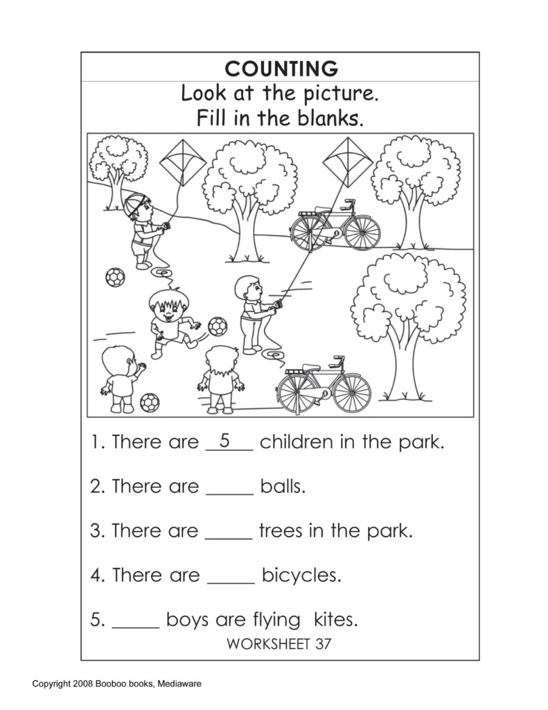 Printable Kindergarten Worksheets English