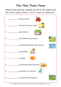 Printable Worksheet For Grade 1 English Printable Worksheets